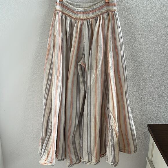 Free People Blaire Pull On Stripe Wide Leg Pant Flowy Boho Pants XS - Picture 8 of 10